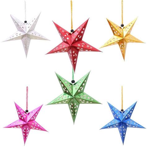 Wholesale 30cm Diy Paper Stars Garland Star Decoration Christmas