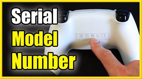 How To Find Serial Number Model Number On PS Controller Dualsense