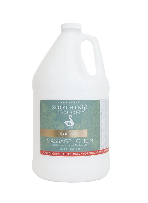 soothing touch ayurveda education massage lotion unscented 128 ounce health