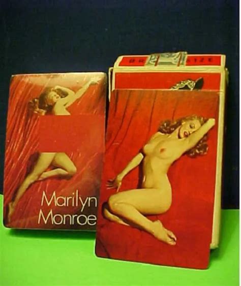 Marilyn Monroe Nude Red Velvet Vintage Playing Cards Tom Kelley
