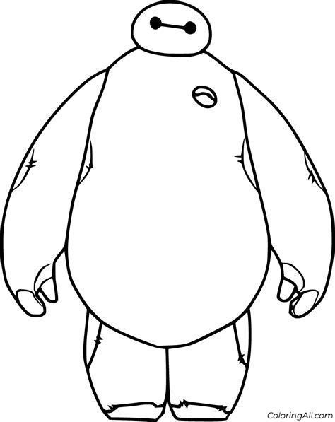 0 Free Printable Baymax Coloring Pages In Vector Format Easy To Print