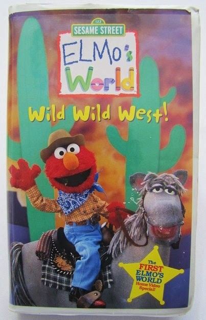 Sesame Street Elmos World Wild Wild West Vhs Video Ebay