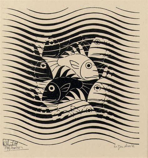 Maurits Cornelis Escher 1898 1972 Vissen Fishes B 442 Christie S