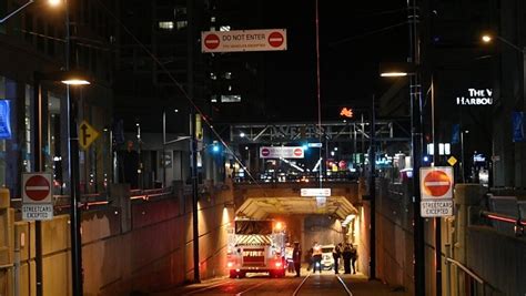 Vehicle Drives Into Torontos Queens Quay Streetcar Tunnel Again