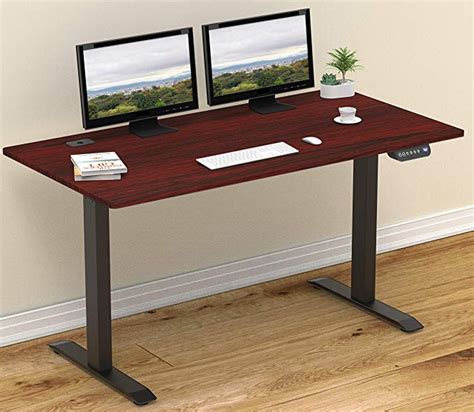 Shw 55 Inch Large Electric Height Adjustable Computer Desk