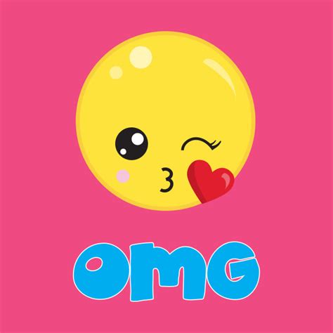Kiss Face Emoji T Shirt Cute Girl Kissing Heart Love