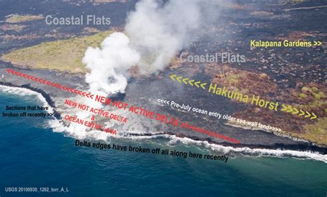 Hawaiian Lava Daily ~ Surface Flow Stalled ~ Ocean Entry Continues On