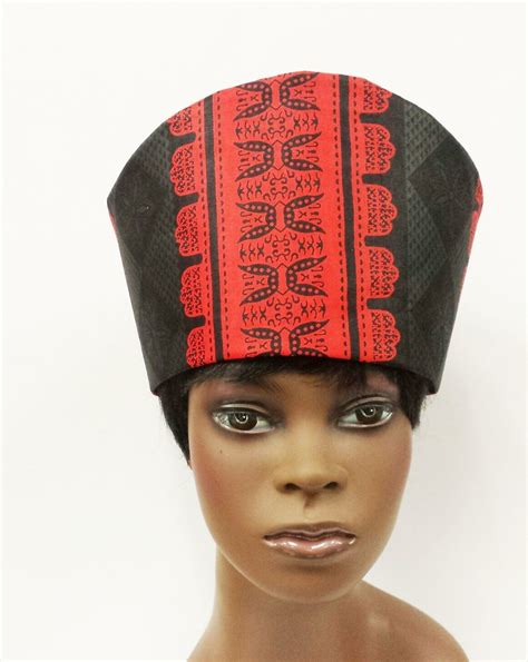 African Print Hat Kufi Women 100 Cotton All Sizesfree Shipping In B By Africaqueenbe On