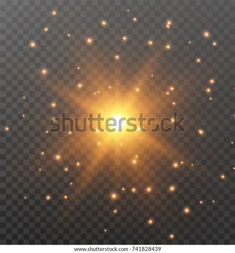 Star Burst Explosion Sparkles Transparent Glow Stock Vector Royalty
