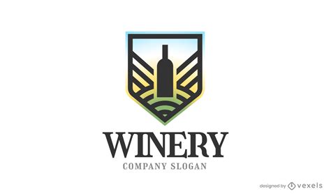 Gradient Wine Bottle Logo Vector Download