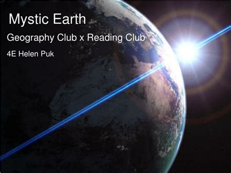 Ppt Mystic Earth Powerpoint Presentation Free Download Id4979980