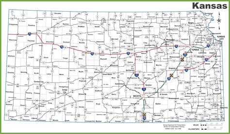 Breathtaking Printable Map Of Kansas Derrick Website