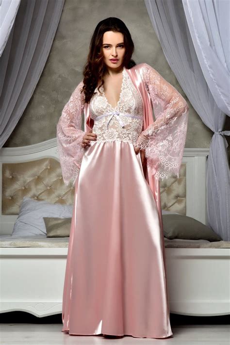 Cool Satin Gown And Robe Sets References Ibikini Cyou