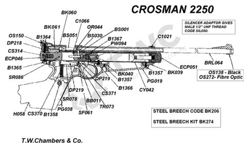Airgun Spares Crosman Page 1 T W Chambers And Co