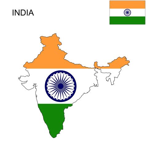 Each thing has meaning in itself and describes her/his/it's self. India Flag Map and Meaning - MapUniversal