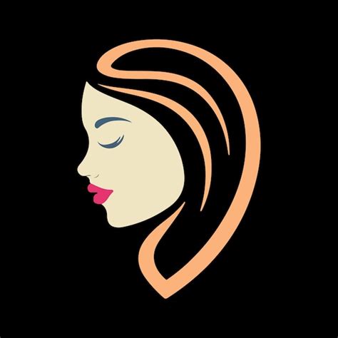 Premium Vector Line Art Beauty Woman Face Logo Design