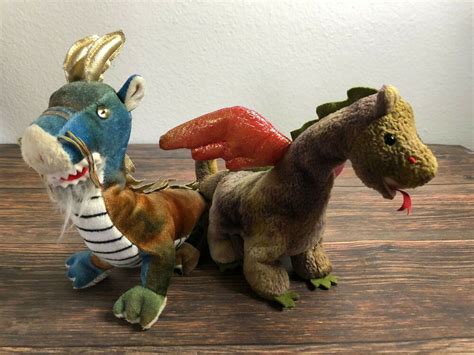 Ty Beanie Babies Lot Dragons Scorch And Chinese Zodiac Used No Tags Great