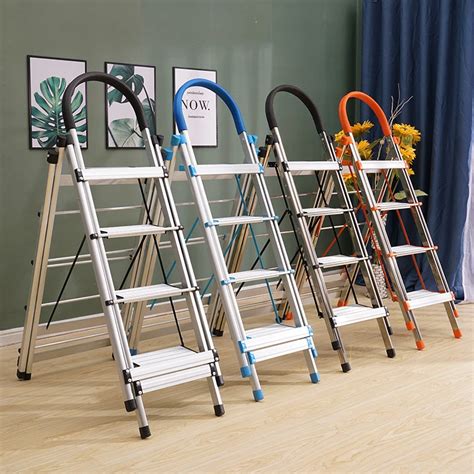 Buy Multifunctional Aluminum Ladder Telescopic Folding Stair 3 Steps