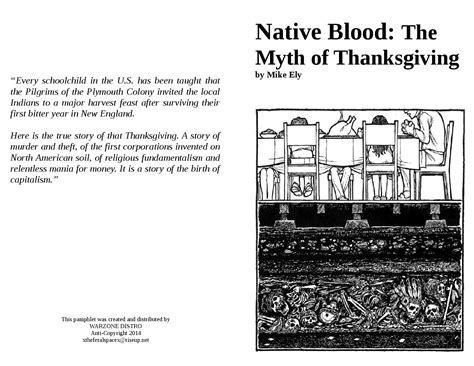 Warzone Distro Native Blood The Myth Of Thanksgiving