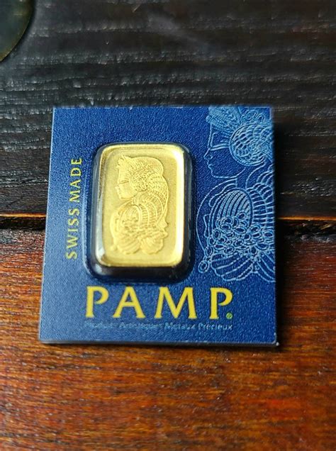 Pamp 1 Gram 24k Gold Bar 9999 Fine In Assay From Veriscan Au Etsy