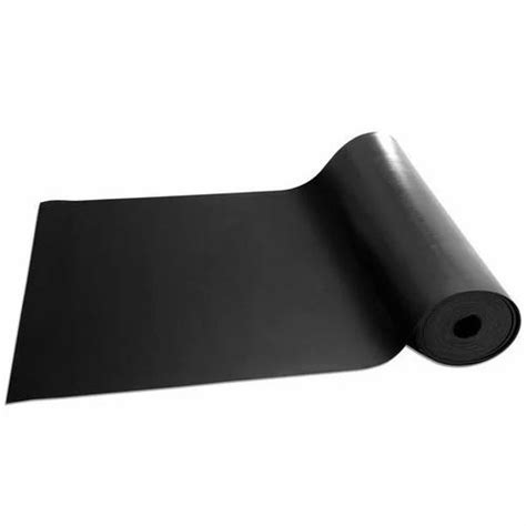 Black Plain Electric Rubber Mat For Electrical Insulation Mat Size