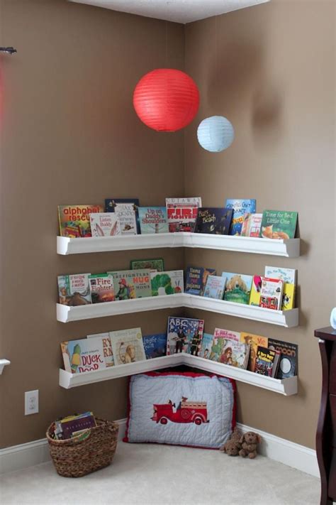While you might spend a little more upfront, you will save yourself mo. Appealing DIY Reading Nook Ideas | Gutter bookshelf, Boy's ...