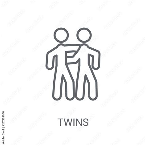 Twins Icon Trendy Twins Logo Concept On White Background From People