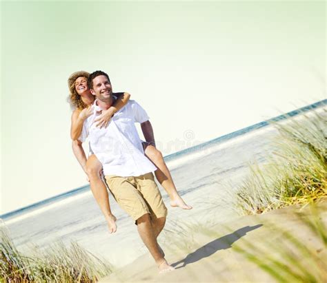 Couple Romance Beach Love Island Concept Stock Image Image Of Idyllic