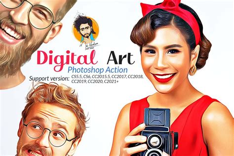 Digital Art Effect Photoshop Action Design Cuts