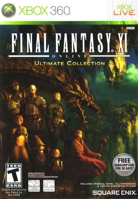 Final Fantasy Xi Online Ultimate Collection 2009 Xbox 360 Release