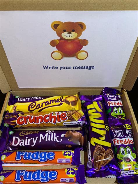 Cadbury Letter Box Sweet Hamper Chocolate Valentine T For Etsy Uk