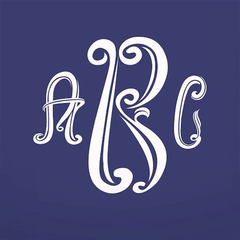 Cursive Alphabet Script Monograms Unique And Fun Style To Use