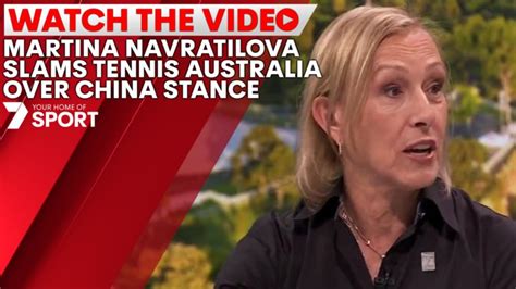 Martina Navratilova Slams Tennis Australia Over China Stance News
