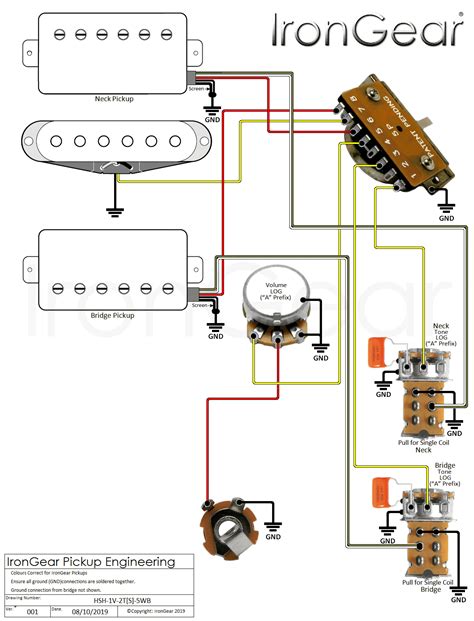 Wiring Diagram For 3 Pickup Strat With 5 Way Switch Collection