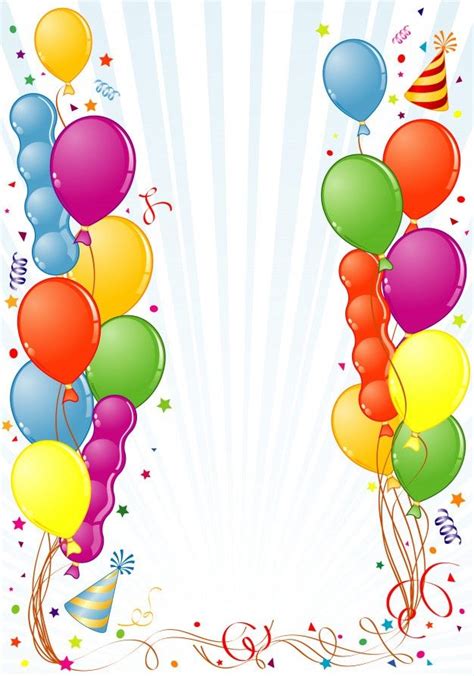 Moldura De Aniversário Com Balão Vetor Premium Aniversario Quadro