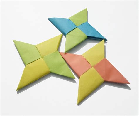 Paper Ninja Star Shuriken Easy Origami Ninja Star How To Make A