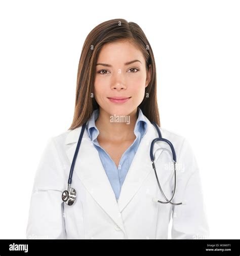 Medical People Young Asian Doctor Woman Female Medical Doctor Smiling