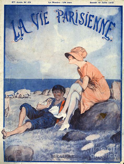 la vie parisienne 1919 1910s france cc drawing by the advertising