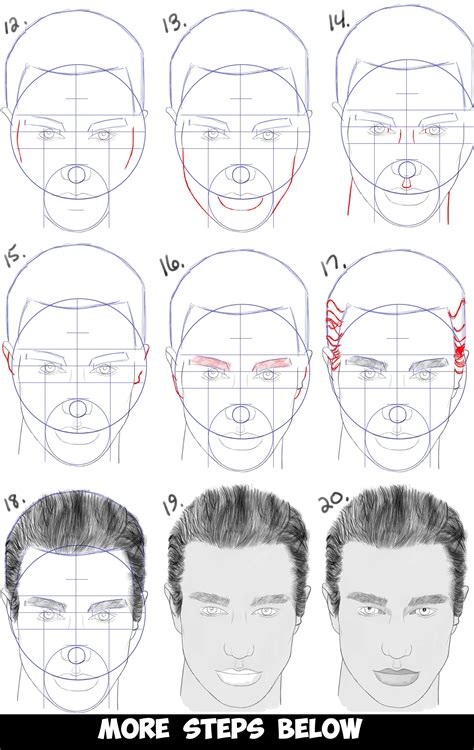 Master The Art Of Drawing A Handsome Mans Face