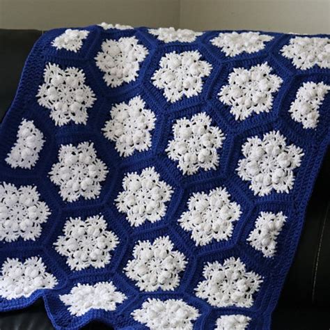 Pdf Pattern Stellas Snowflake Blanket Pattern Crochet Etsy