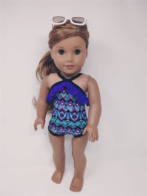 18 inch doll swimsuit fits like american girl doll clothing etsy american girl doll