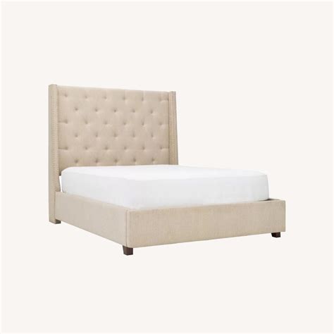 Raymour And Flanigan Upholstered Platform Storage Bed Queen Aptdeco