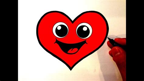 How To Draw A Cute Heart Smiley Face Youtube