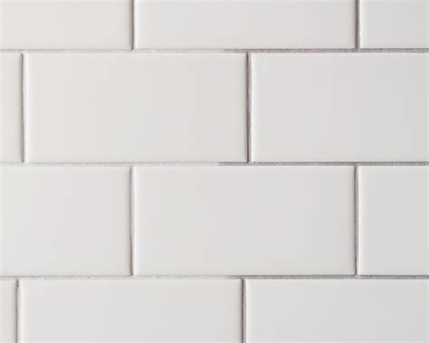 20 White Subway Tile Tan Grout