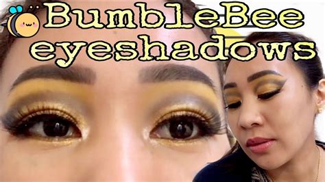 Bumblebee Eye Make Up Simple And Easy Yellow And Black Eyeshadows