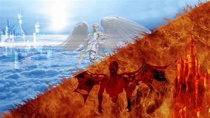 Hell Heaven Backgrounds Wallpapers Ultra 16k Satan