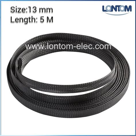 13mm 5m Pet Braided Expandable Sleeving Computer Cable Sleeve Black