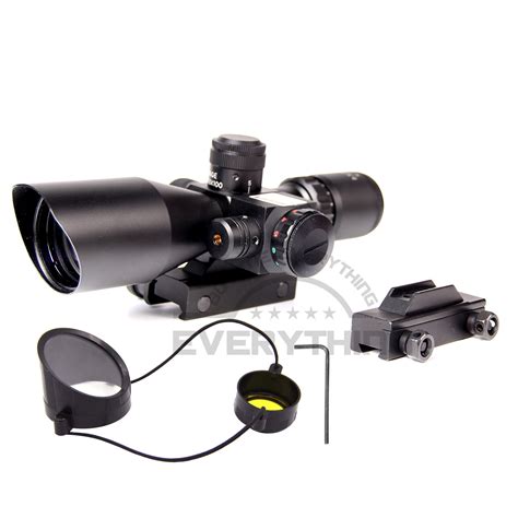 Tactical Rifle Scope 25 10x40 Ao Illuminated Redandgreen Mil Dot Laser