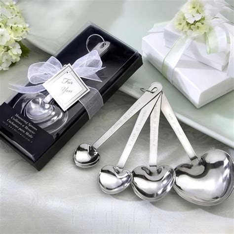 Love Beyond Measure Heart Shaped Measuring Spoons Wedding Set Of 4