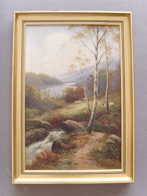 Antiques Atlas 19thc Oil Painting Scottish Loch By Angus Cameron